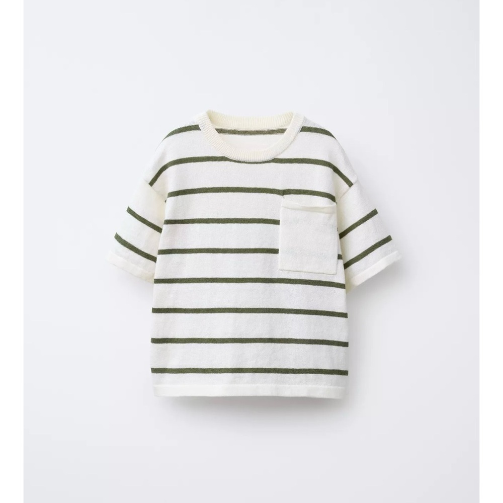 ZARA BOYS STRIPED KNIT T-SHIRT
